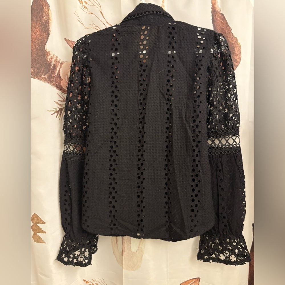 Black Lace Shirt​ - Picture 8 of 9